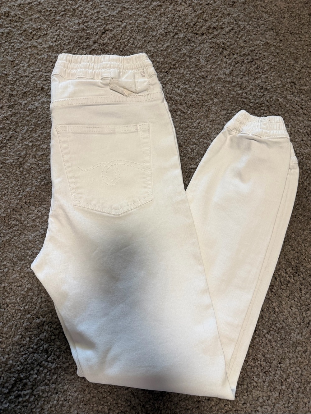 R13 White Women's Slim Drawstring Jeggings